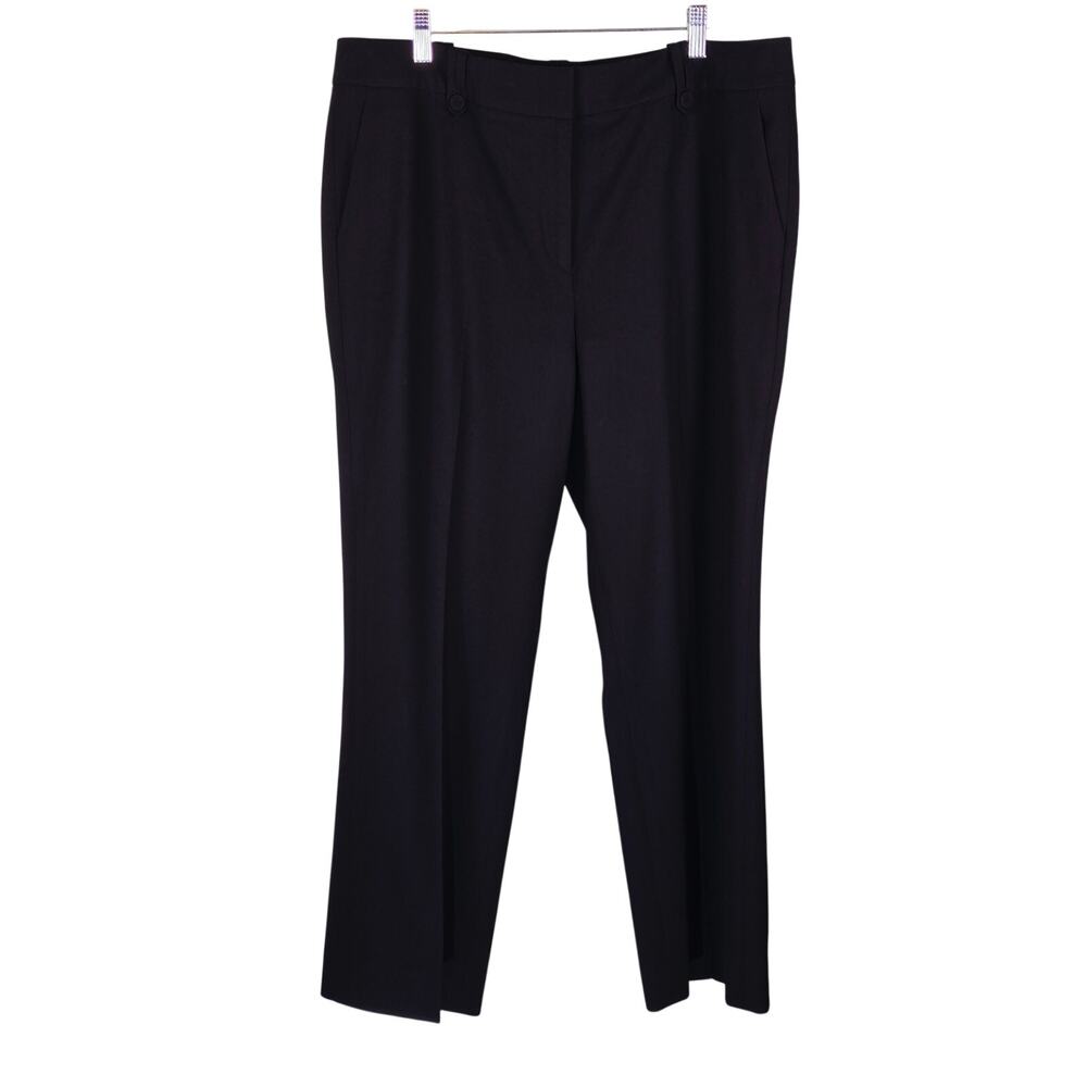Talbots Black Signature Boot Stretch Pockets Business Casual Women's Pants 16